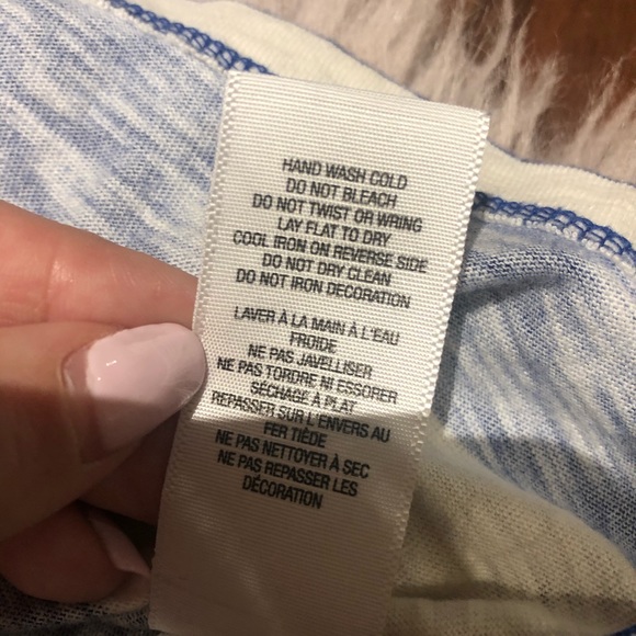 Juicy couture size small blue white stripped top - Picture 6 of 8